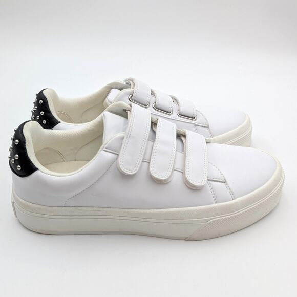 J/Slides Gennie Studded Platform Sneaker Shoes Women's White Size US9M EU40 - Picture 4 of 12